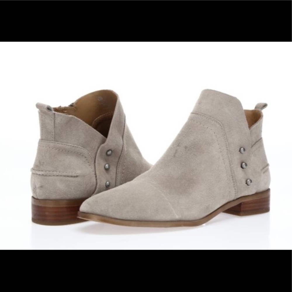 COPY - Franco Sarto Robin Taupe Suede Leather Ank…